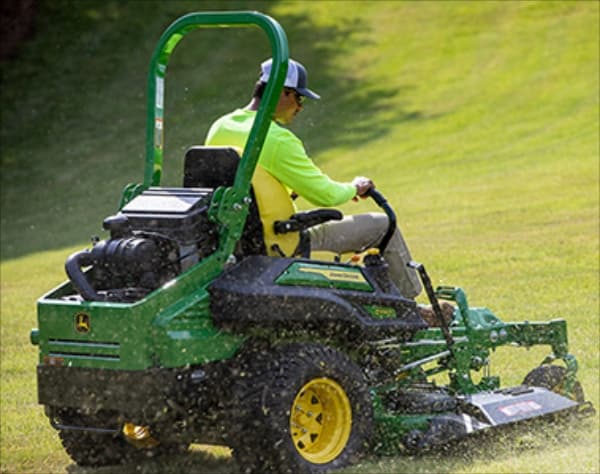 Mowing Lawn Grass